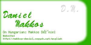 daniel makkos business card